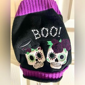 Small Day of the Dead dog sweater